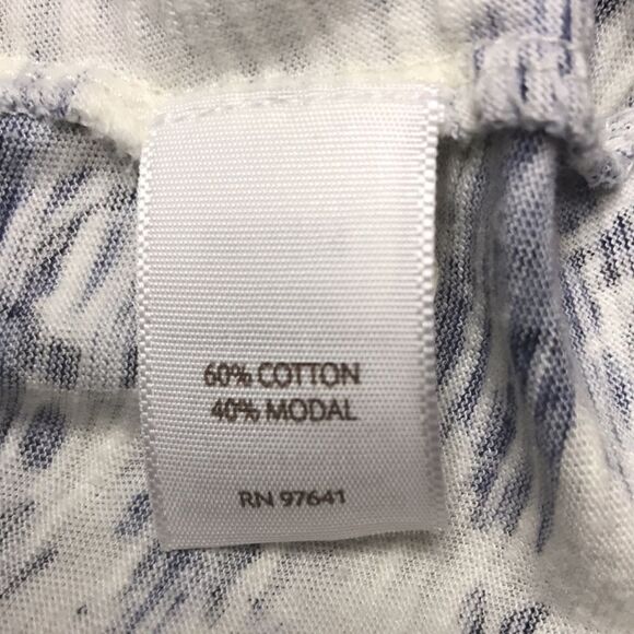 J.Jill White & Blue Floral Long Sleeved Top Size Medium - Picture 6 of 7